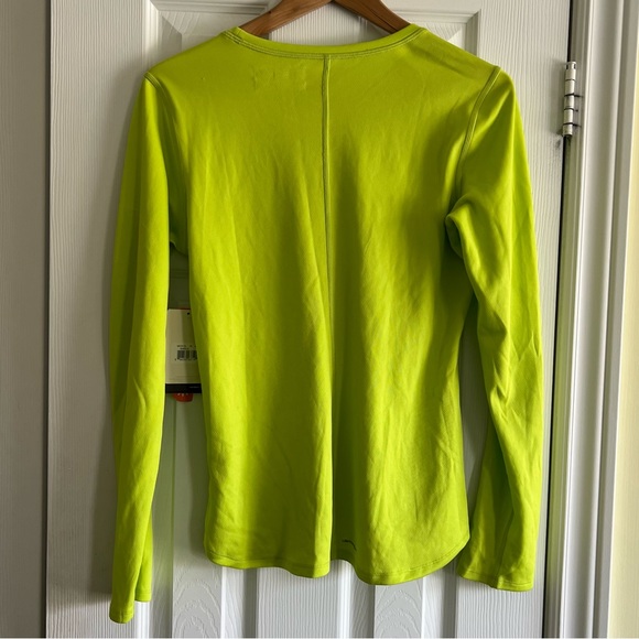 NWT New Balance Running Shirt Long Sleeve Tee Bright Yellow | Small - Picture 3 of 5
